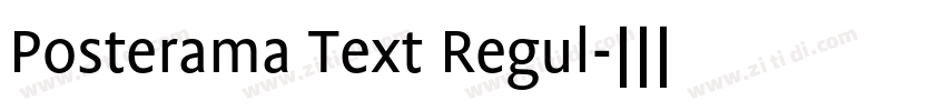 Posterama Text Regul字体转换